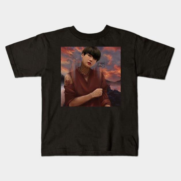 Querencia || Yoongi Kids T-Shirt by SoMerlee